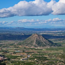 Northern view from the summit of 429 meters high Penya Blanca